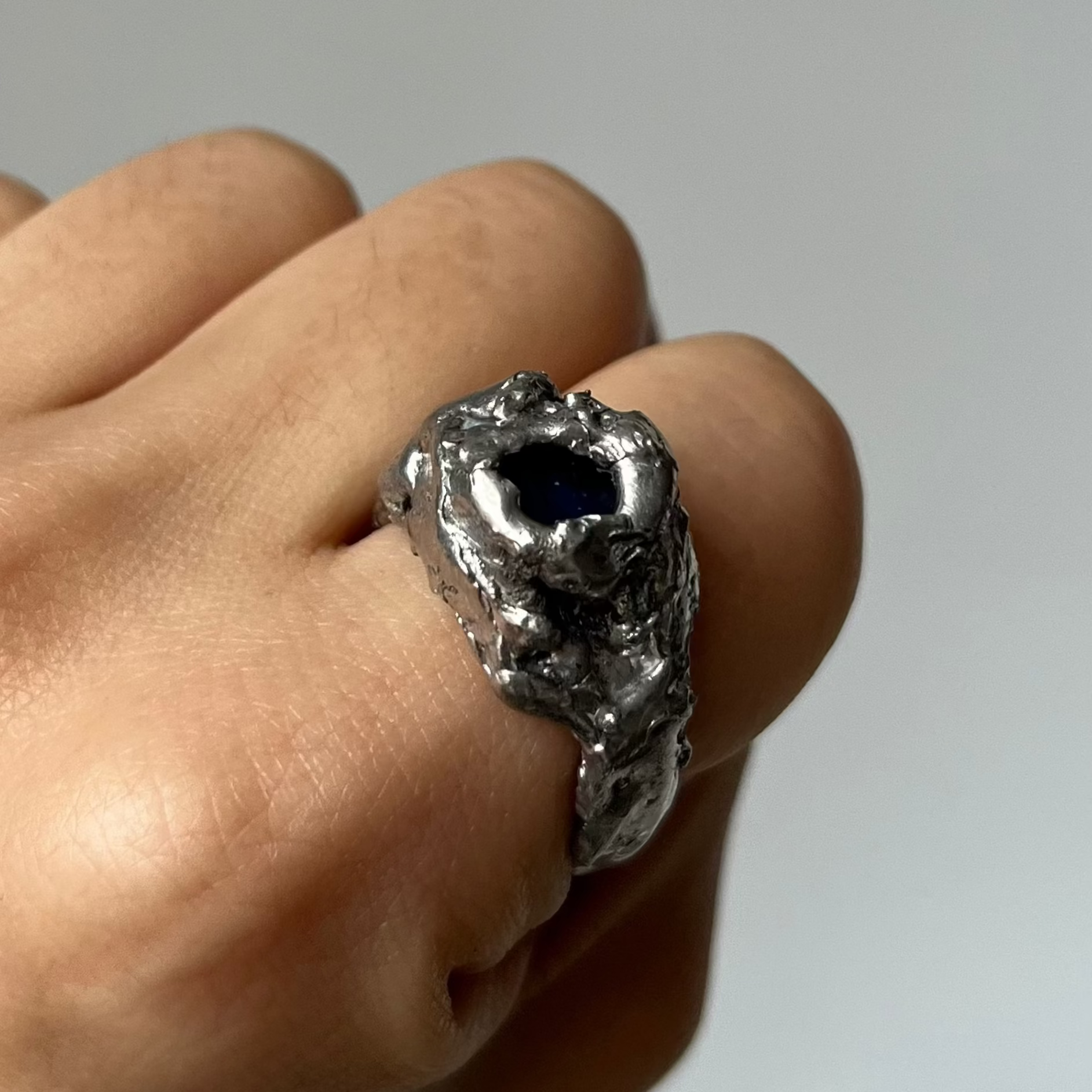 Anillo MODULE Aqua - corte redondo