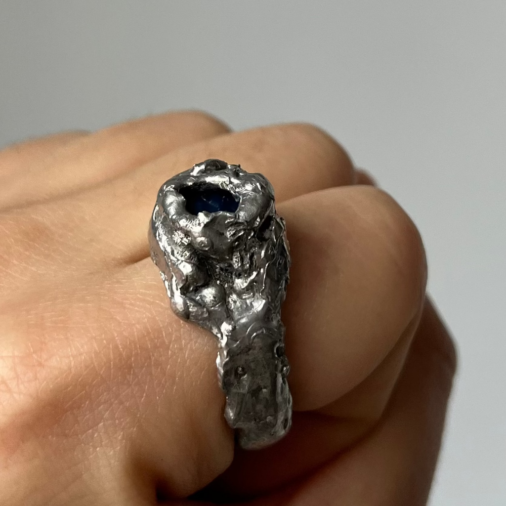 Anillo MODULE Aqua - corte redondo