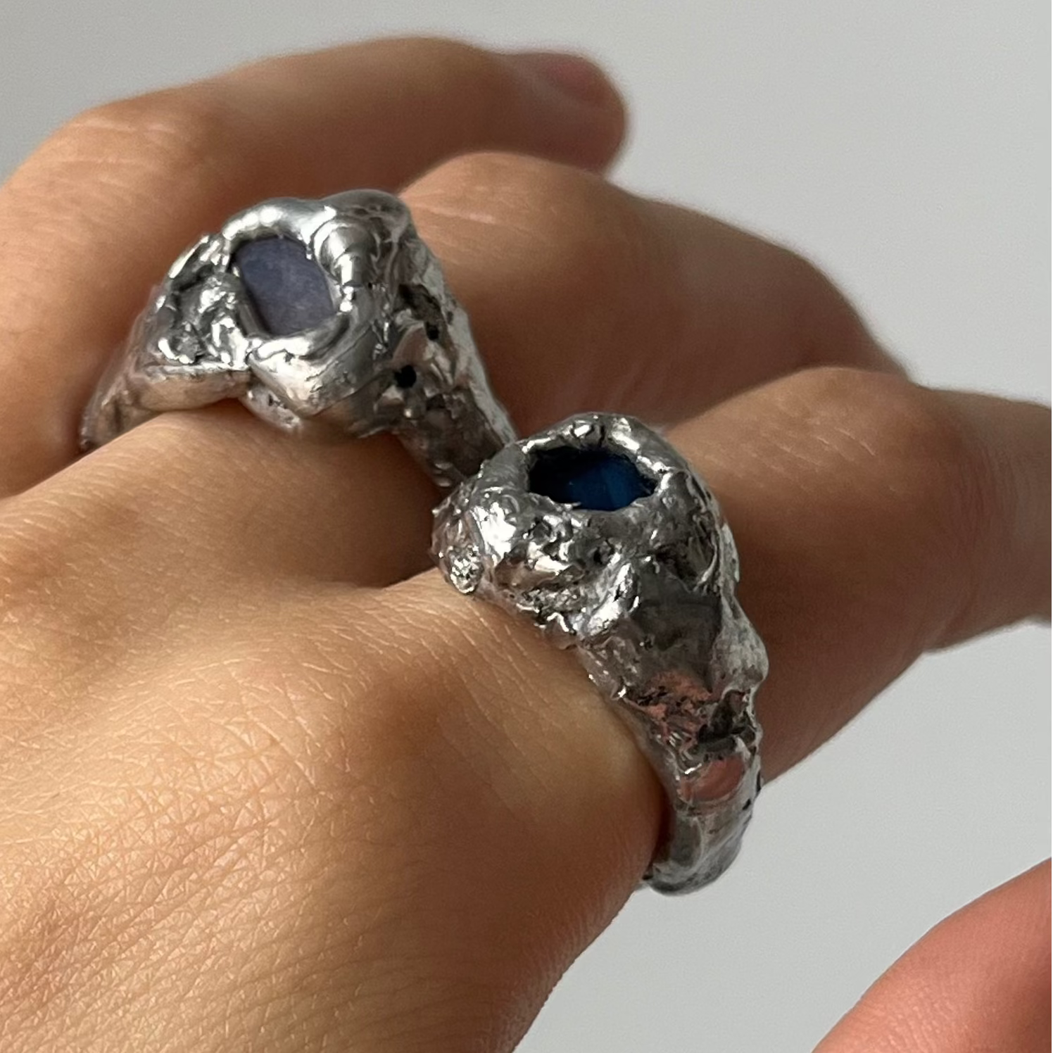 Anillo MODULE Aqua - corte redondo