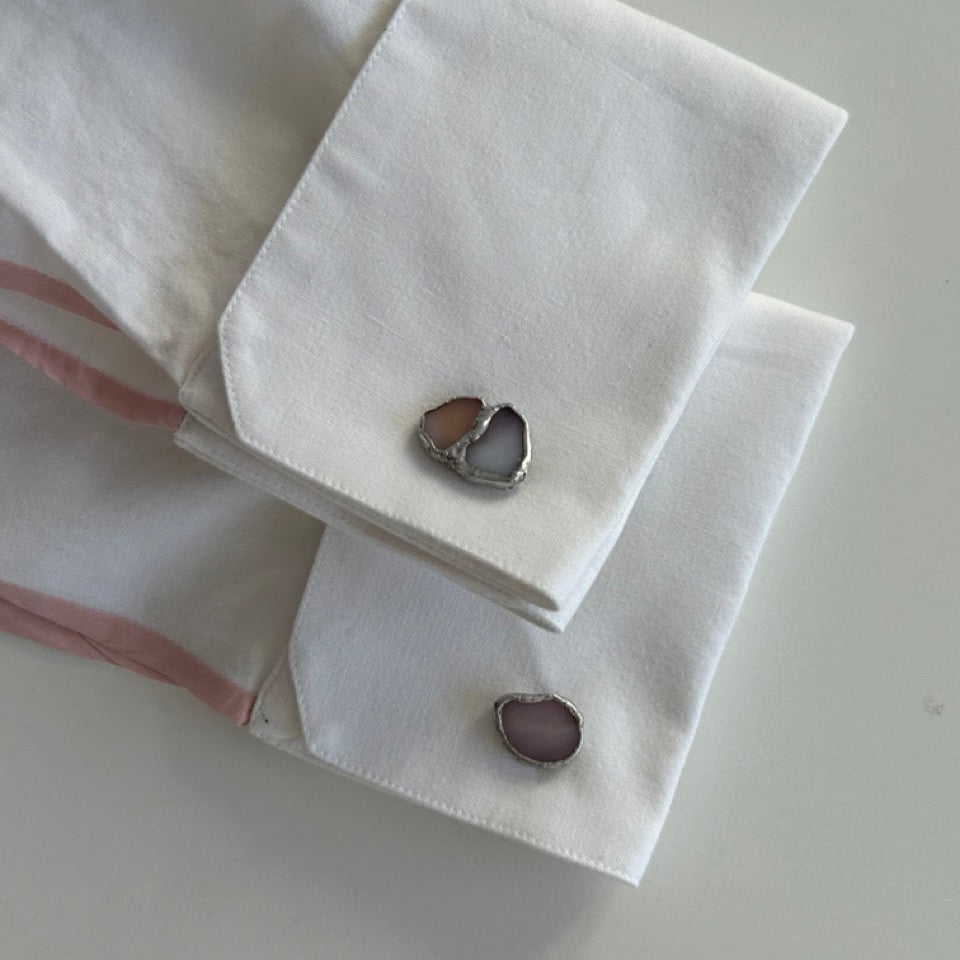 Gemelos plata artesanales