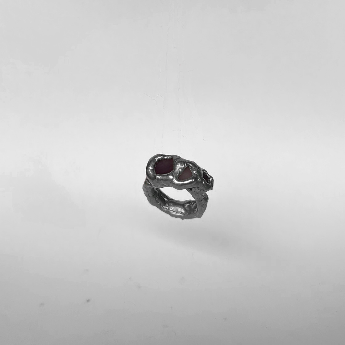 anillo plateado mujer hecho a mano