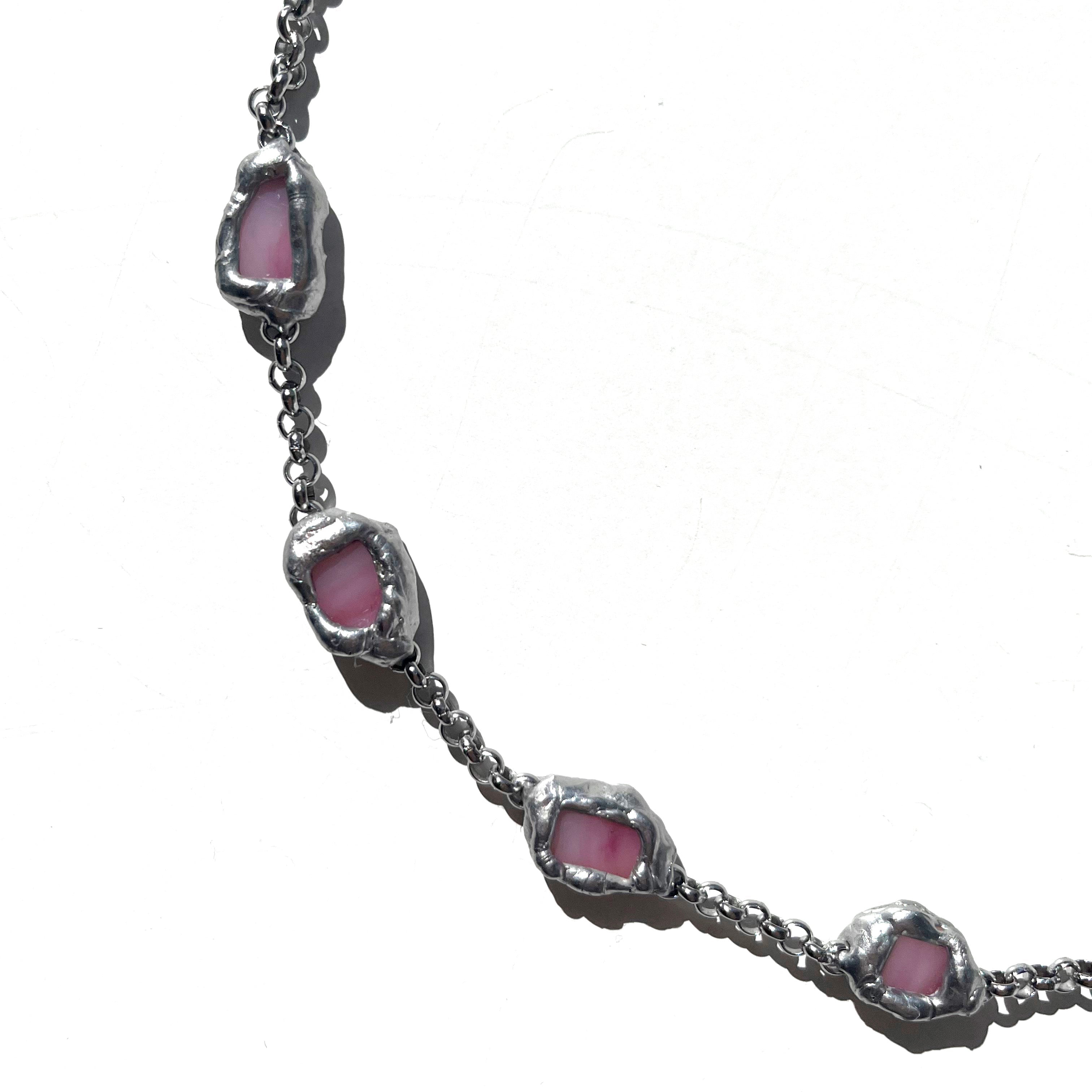 collares plateados originales