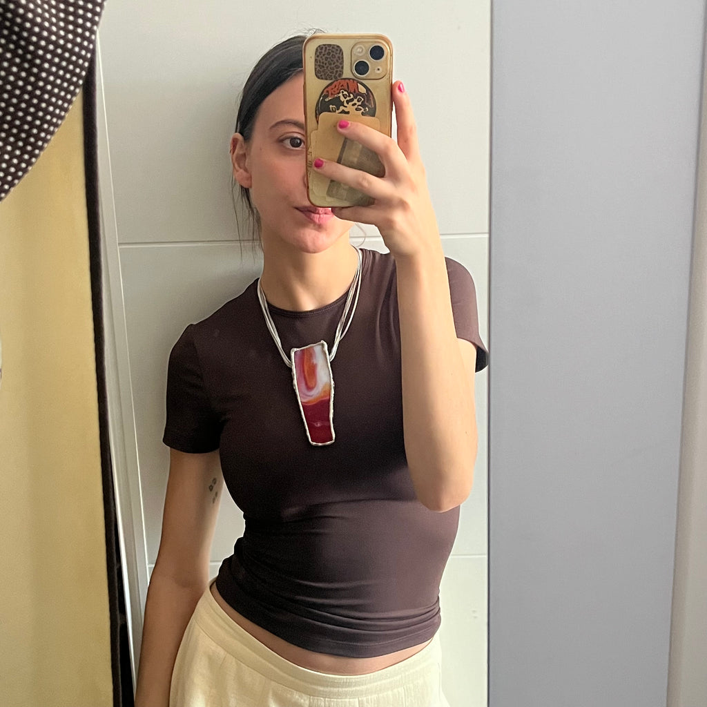 collares grandes plateados
