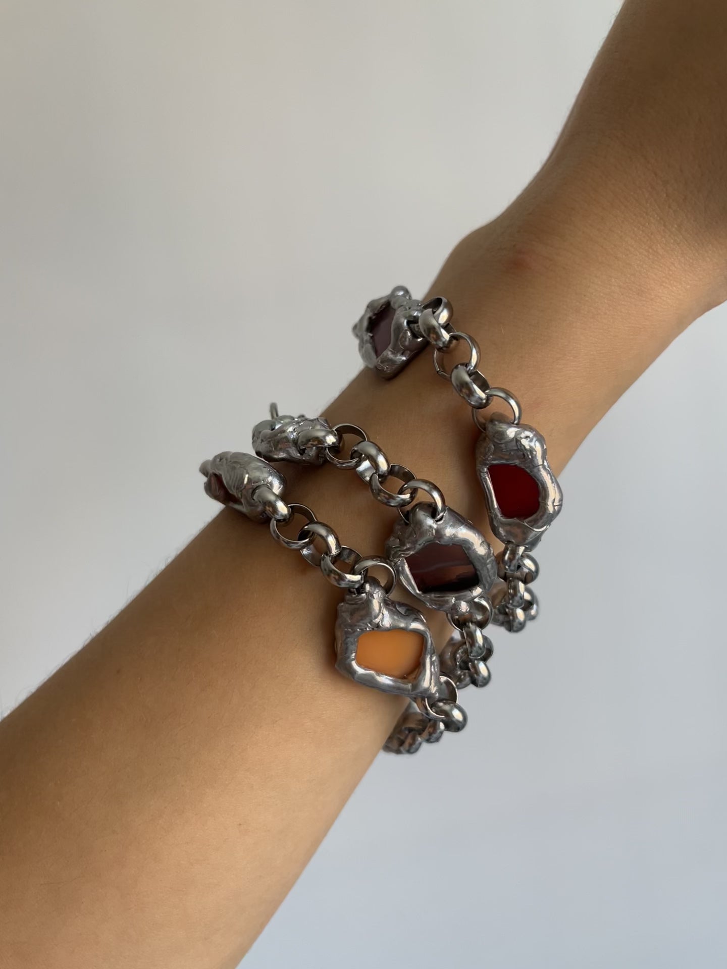 pulseras plateadas originales