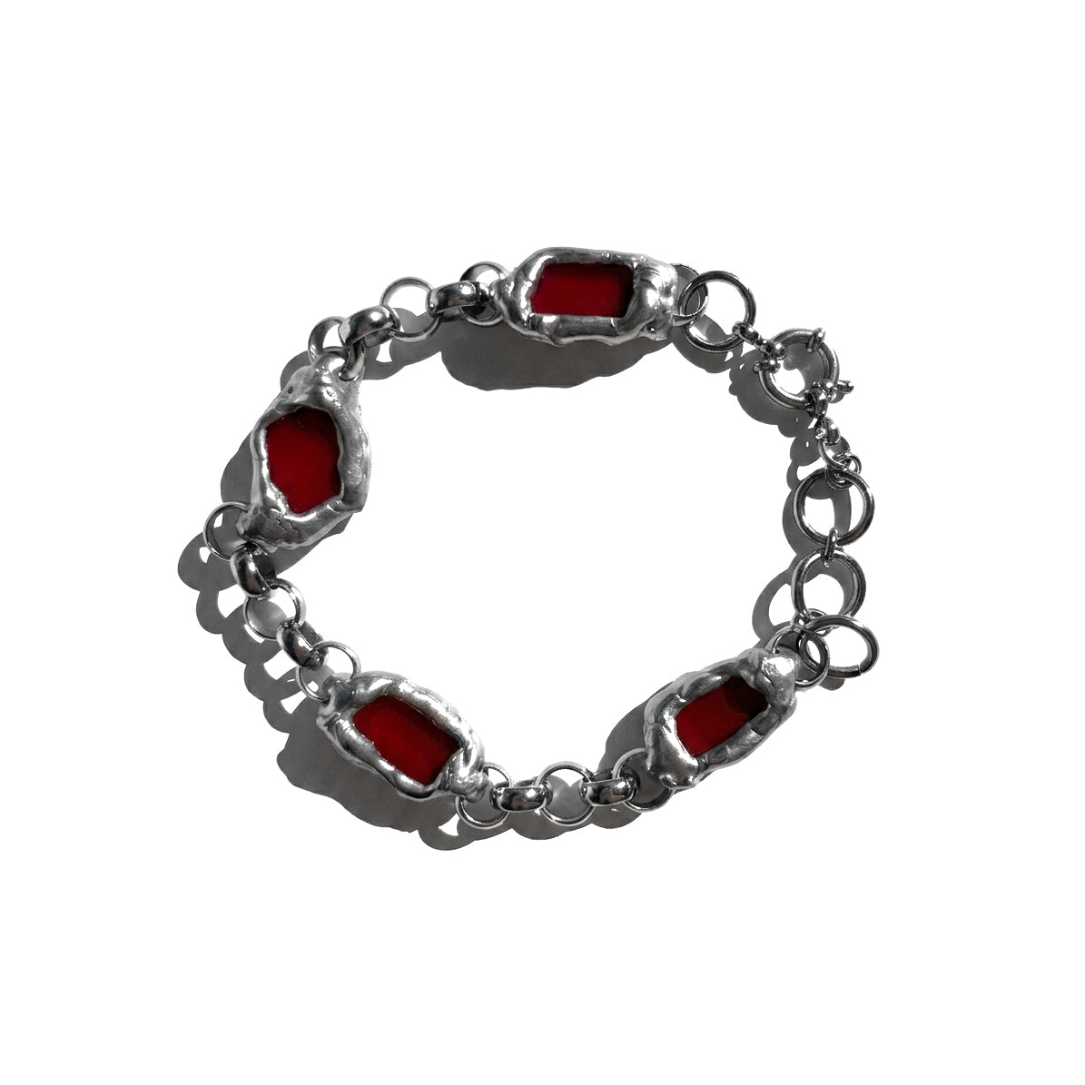 pulsera plateada unisex