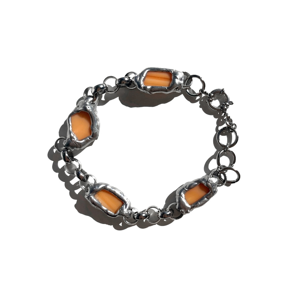 pulsera plateada original