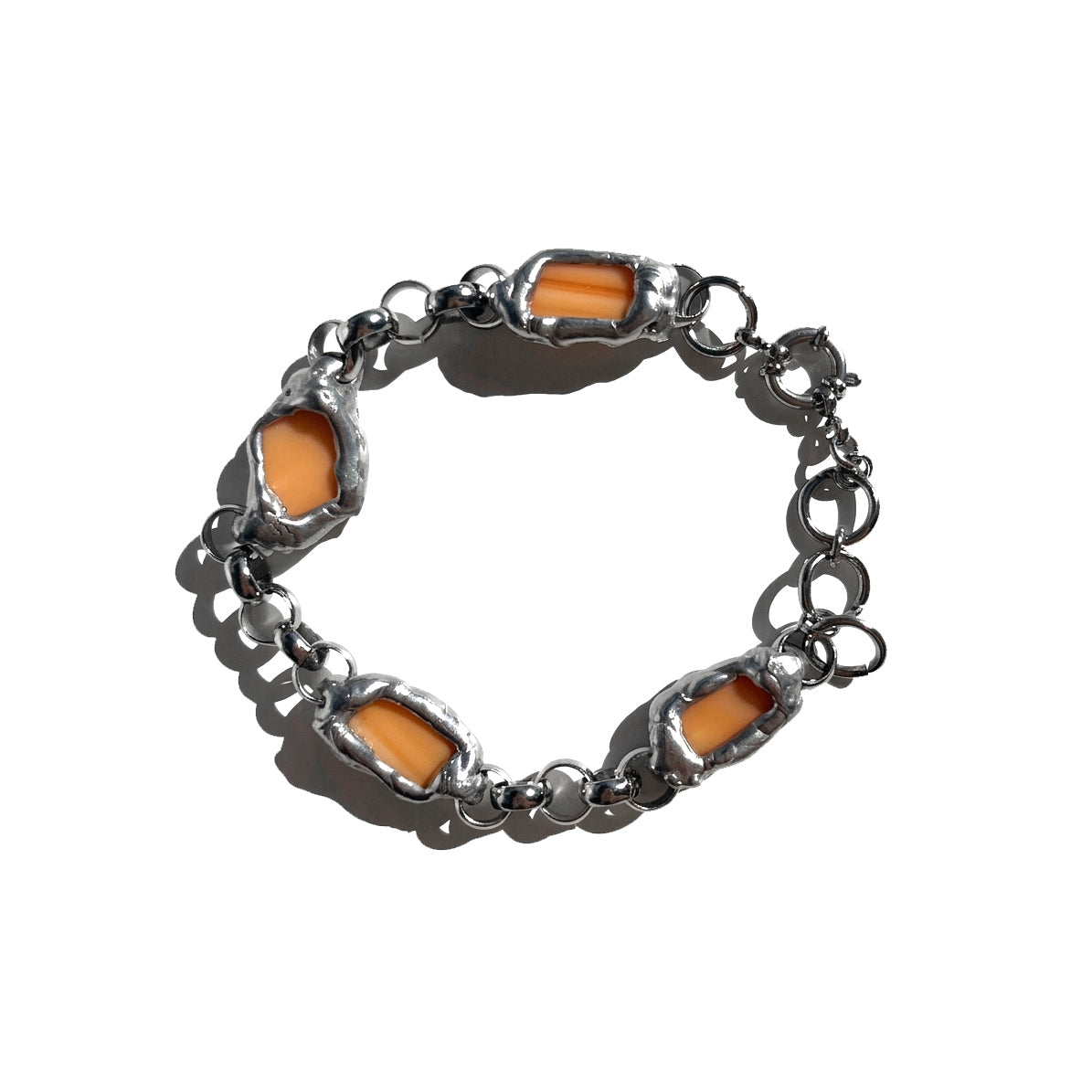 pulsera plateada original